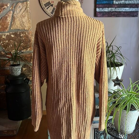 Arizona jean Company Long Turtleneck Sweater Size Small Pumpkin Ale - Picture 6 of 12